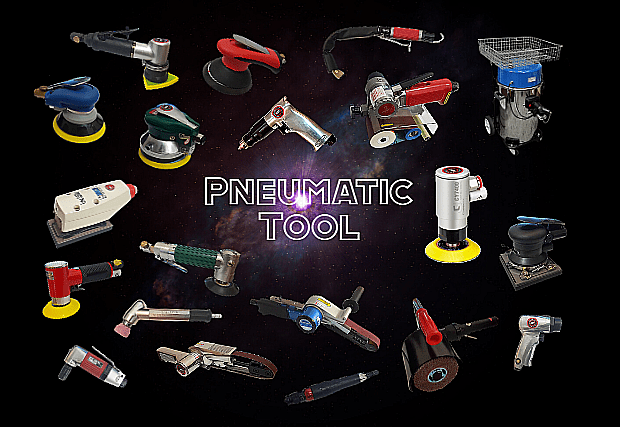 pneumatic tool, air sander, air grinder, air polisher. robotic tool, air vacuum, air lapper, air file, air drill, abrasive finisher